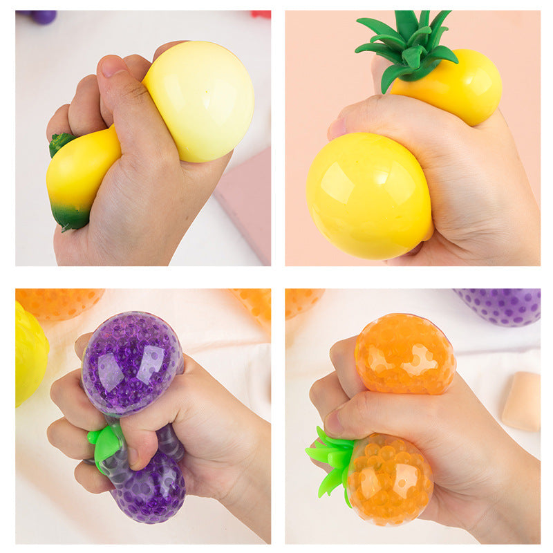 Fruit and Vegetable Squeeze Ball Decompression Kneading Soft Gel Vent Ball eprolo