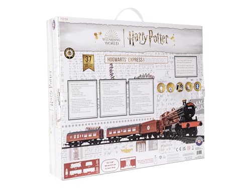 Lionel Battery-Operated Hogwarts Express Toy Train Set with Bluetooth, Locomotive, Train Cars, & Track with Authentic Train Sounds, Lights, & Water Vapor Smoke Effects for Kids 4+ Lionel