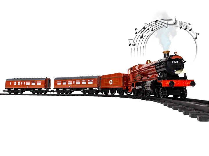 Lionel Battery-Operated Hogwarts Express Toy Train Set with Bluetooth, Locomotive, Train Cars, & Track with Authentic Train Sounds, Lights, & Water Vapor Smoke Effects for Kids 4+ Lionel