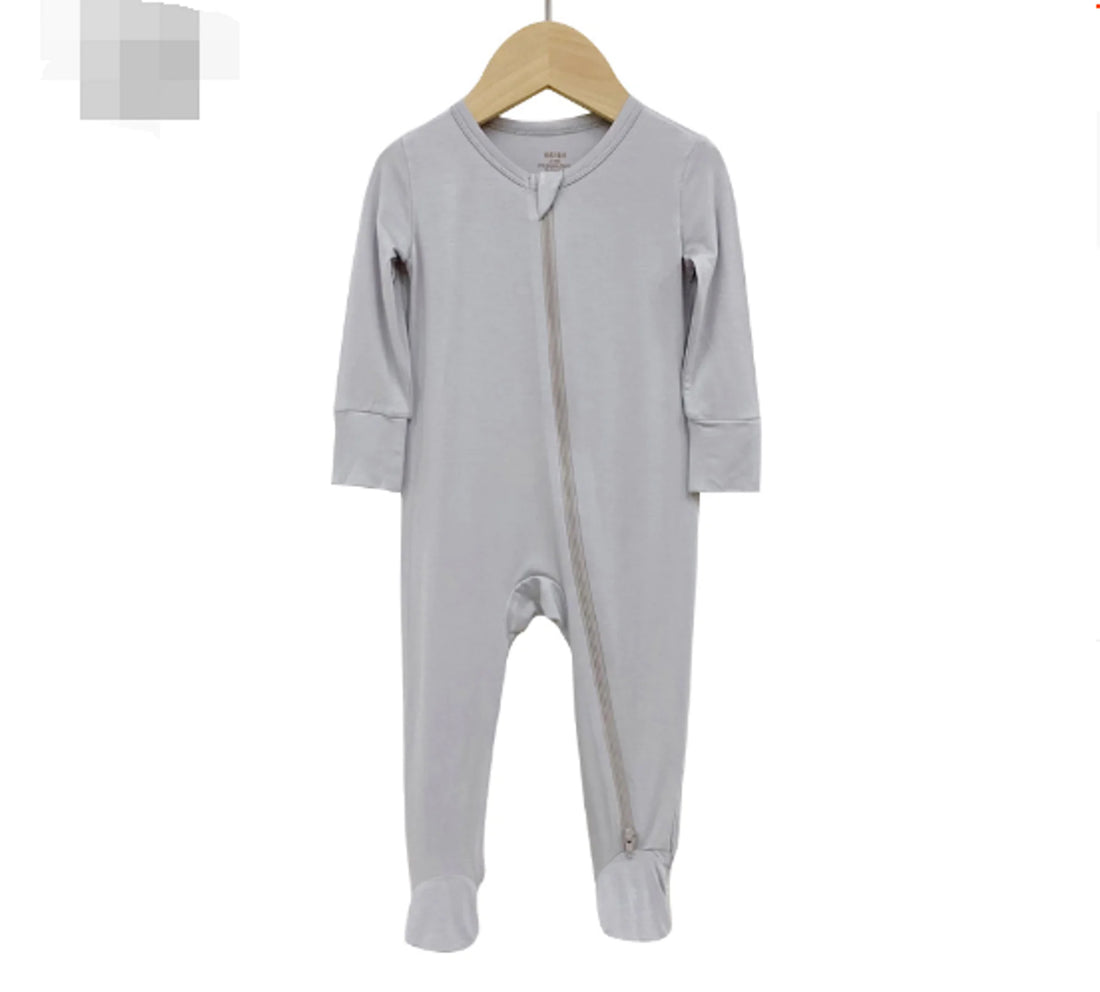 Zip Up Bamboo Baby Onesie Little Steps Baby Boutique