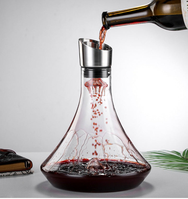 Wine Decanter Built-in Aerator Pourer, Wine Carafe Red Wine Decanter 1000ml eprolo