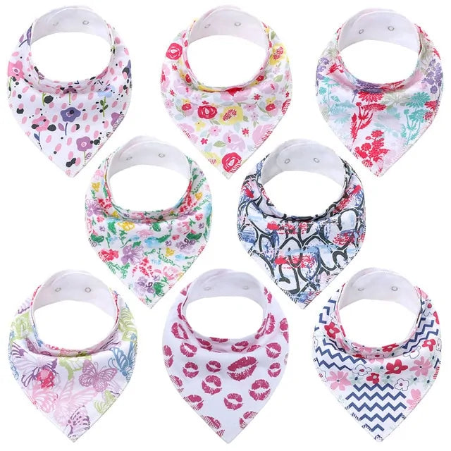 100% Cotton Soft Baby Bibs Everyday Non-Essentials