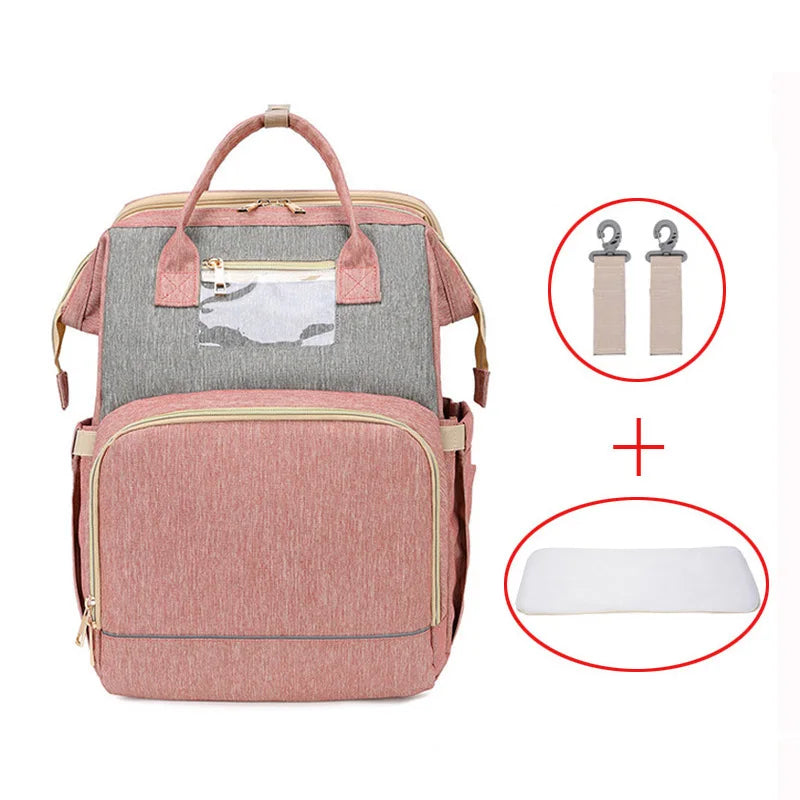 Diaper Bag Moms and Dads Backpack Multifunctional Baby Bed Bags Maternity Nursing Handbag  Stroller Bag Drop Ship eprolo