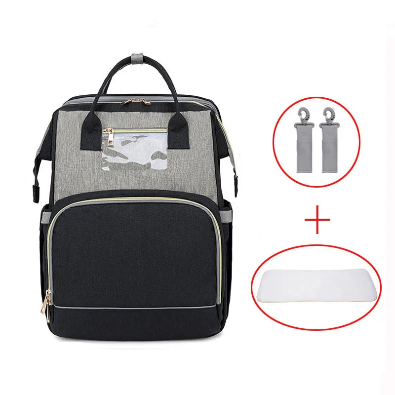 Diaper Bag Moms and Dads Backpack Multifunctional Baby Bed Bags Maternity Nursing Handbag  Stroller Bag Drop Ship eprolo