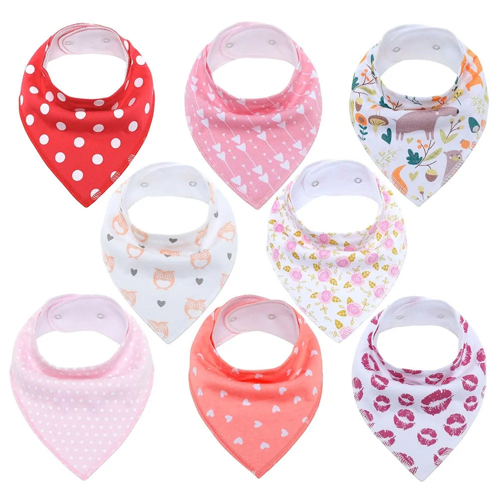 100% Cotton Soft Baby Bibs Everyday Non-Essentials