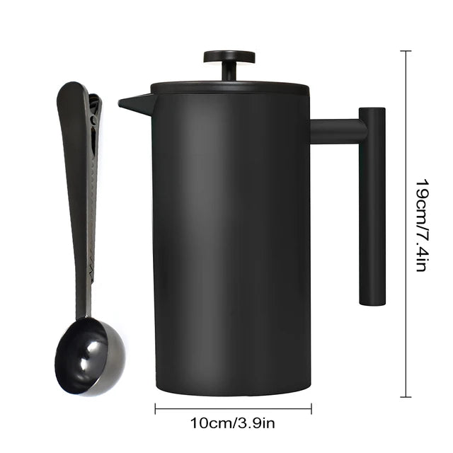 French Coffee Press - Stainless Steel Everyday Non-Essentials