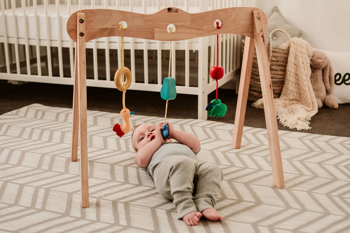 Wooden Non Toxic Baby Gym Plum Thanatos