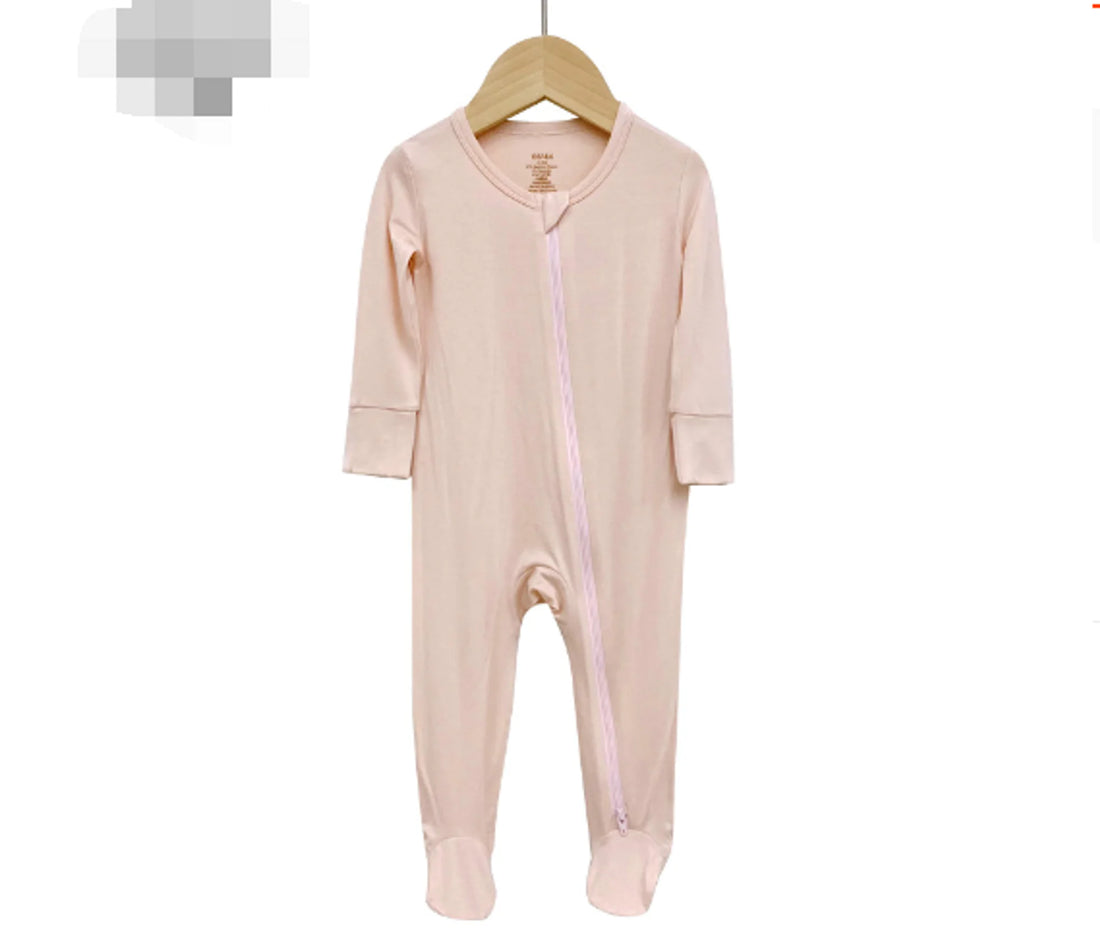 Zip Up Bamboo Baby Onesie Little Steps Baby Boutique