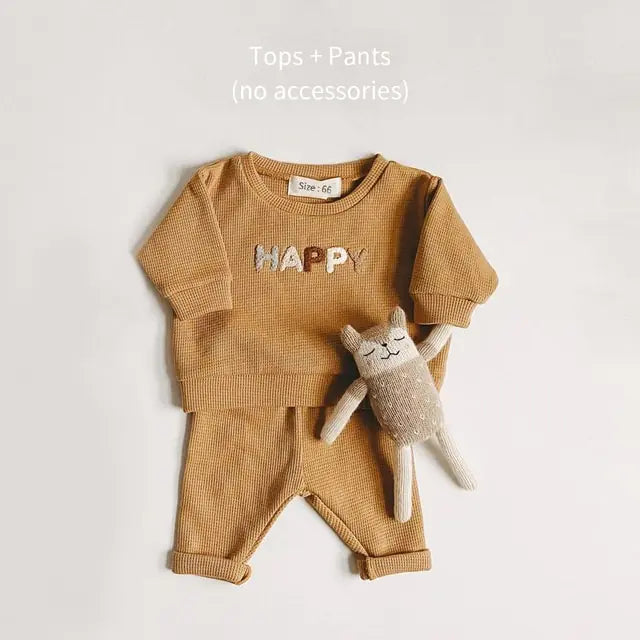 Cotton Baby Sweatsuit and Hat Little Steps Baby Boutique