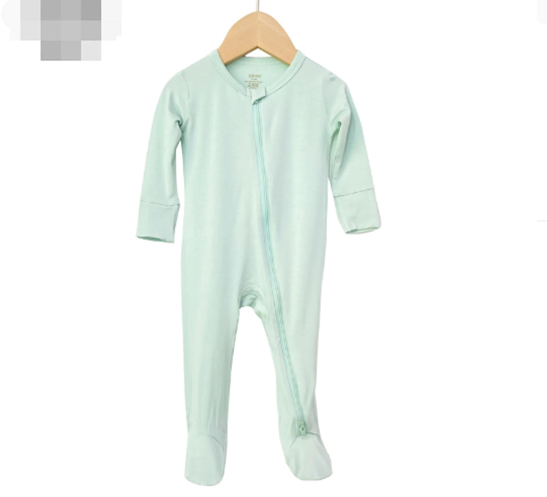 Zip Up Bamboo Baby Onesie Little Steps Baby Boutique