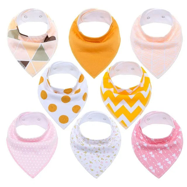 100% Cotton Soft Baby Bibs Everyday Non-Essentials