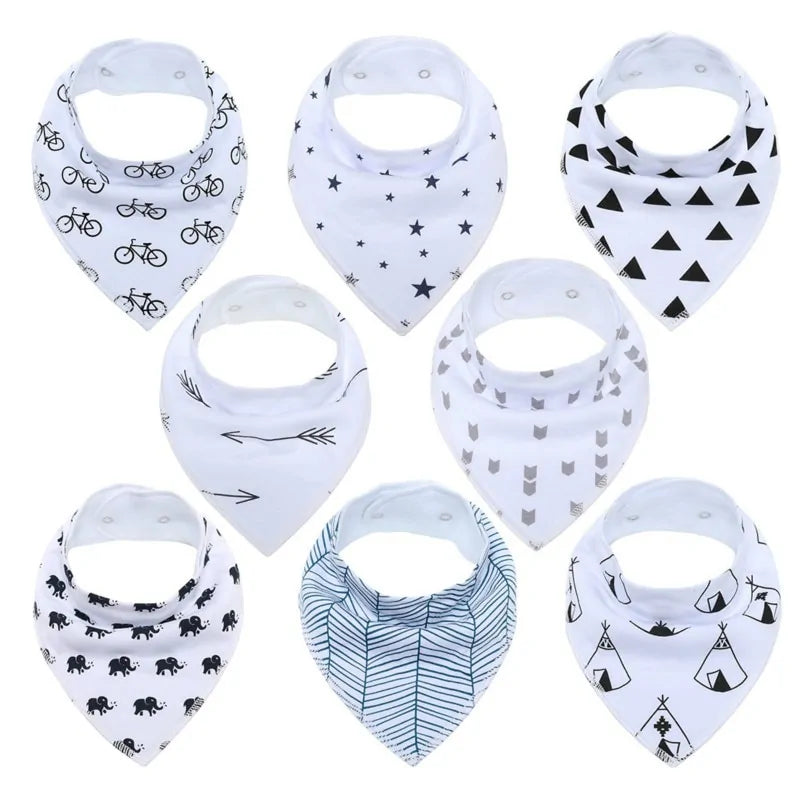 100% Cotton Soft Baby Bibs Everyday Non-Essentials