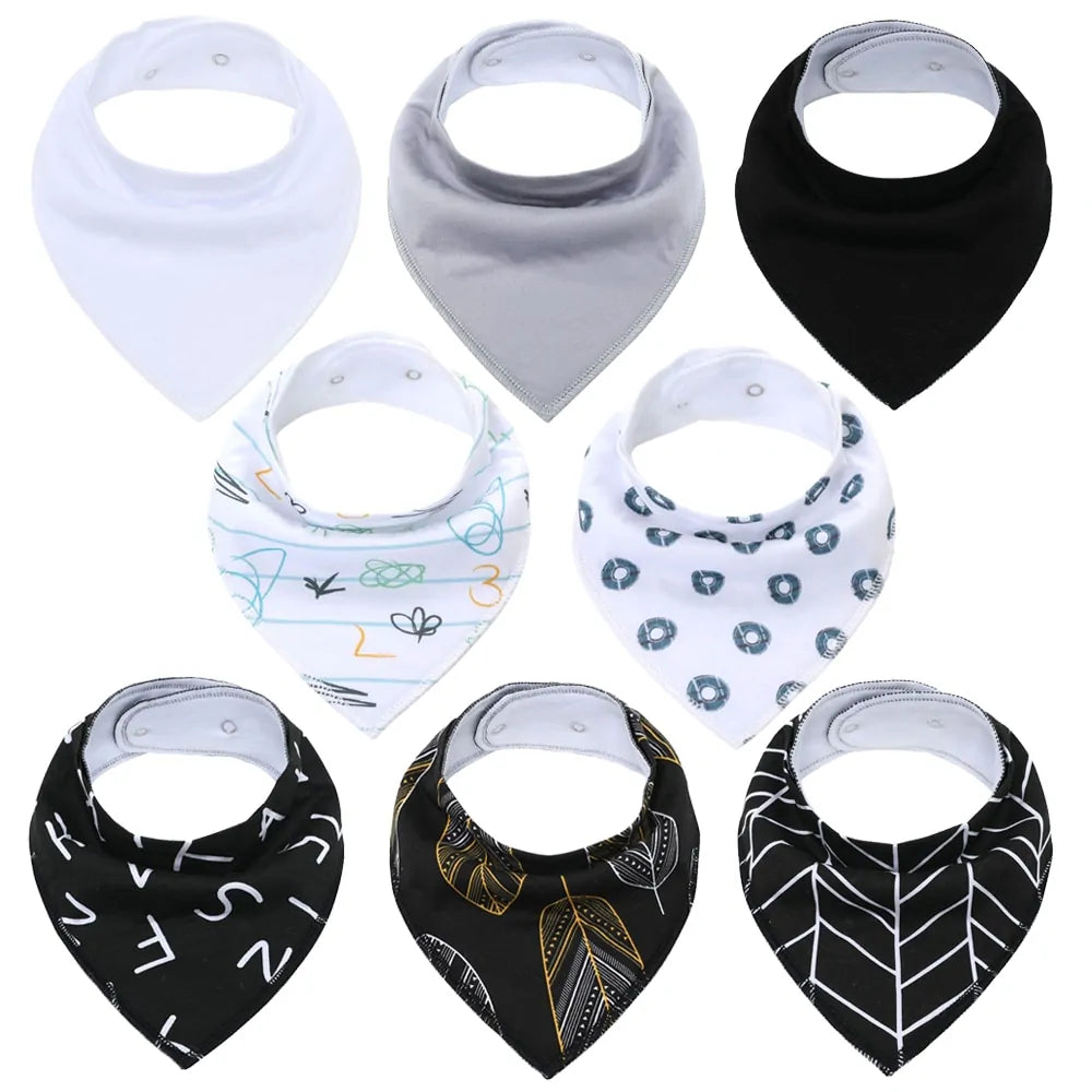 100% Cotton Soft Baby Bibs Everyday Non-Essentials