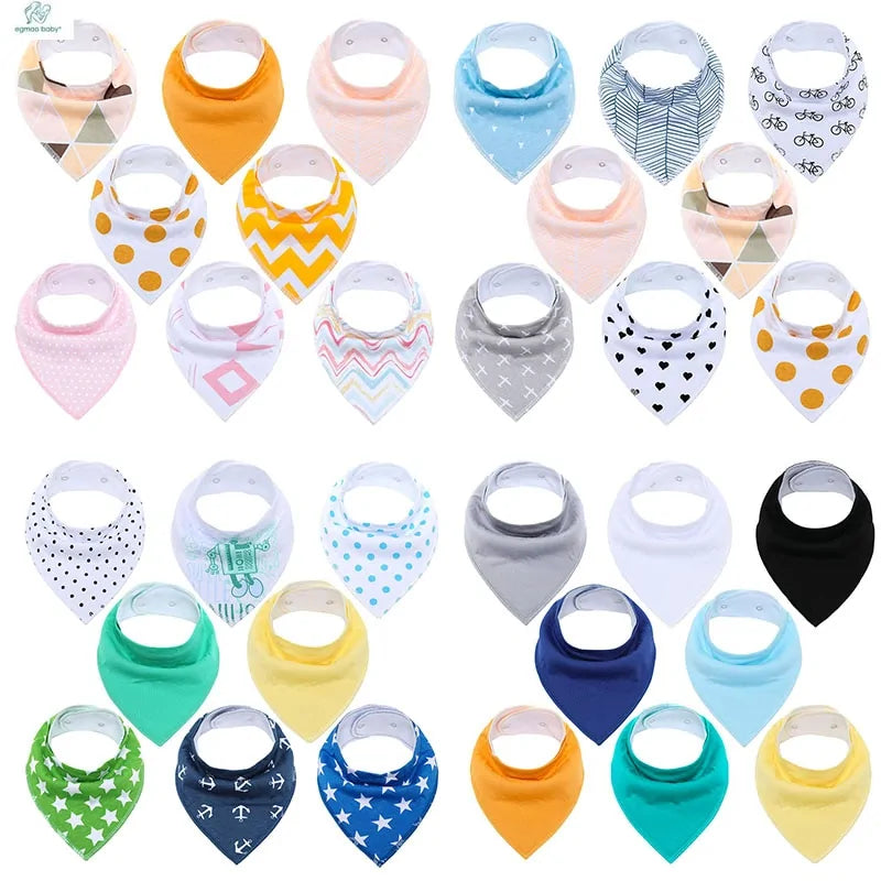 100% Cotton Soft Baby Bibs Everyday Non-Essentials