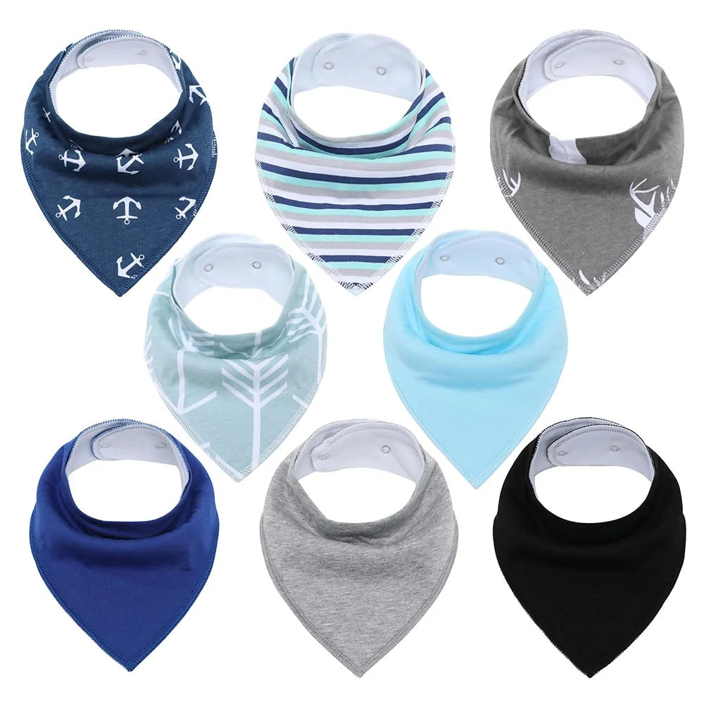 100% Cotton Soft Baby Bibs Everyday Non-Essentials