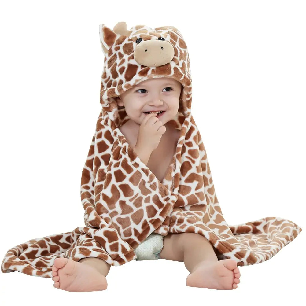 Baby's Hooded Bath Towel - Animal Deisng Everyday Non-Essentials