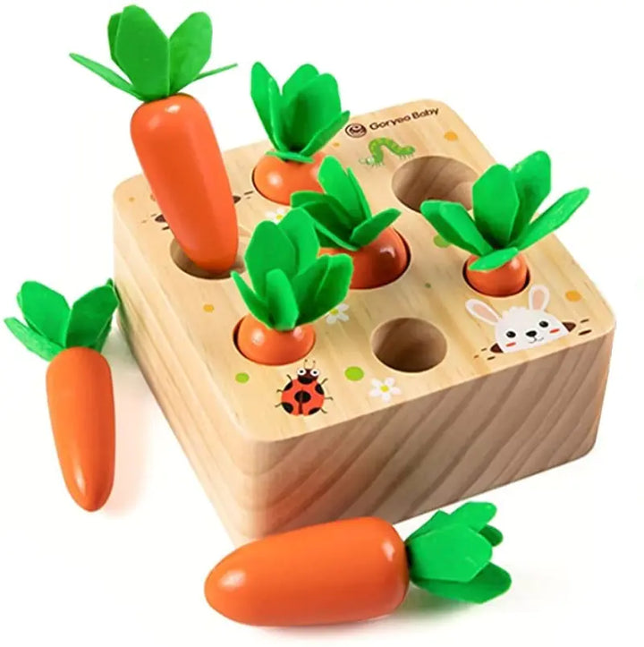 Montessori Wooden Carrot Toy Little Steps Baby Boutique