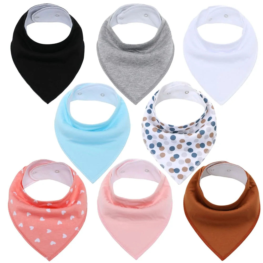 100% Cotton Soft Baby Bibs Everyday Non-Essentials