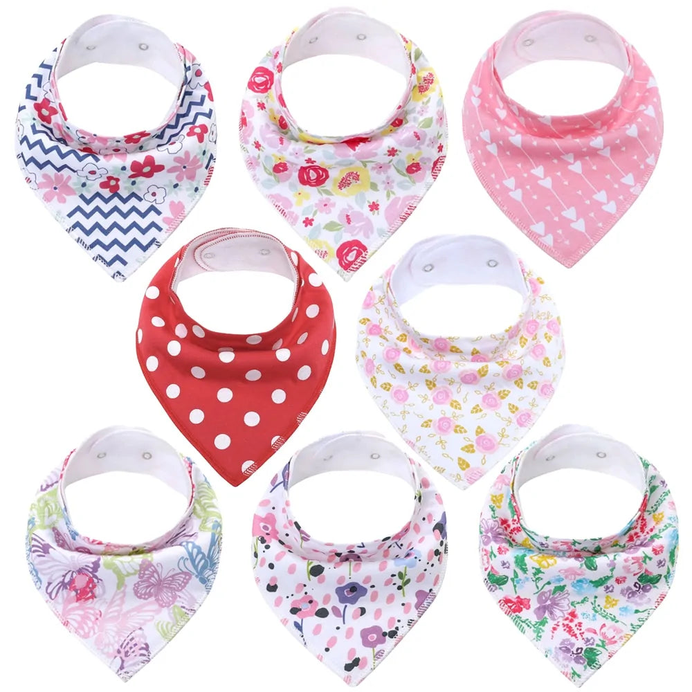 100% Cotton Soft Baby Bibs Everyday Non-Essentials