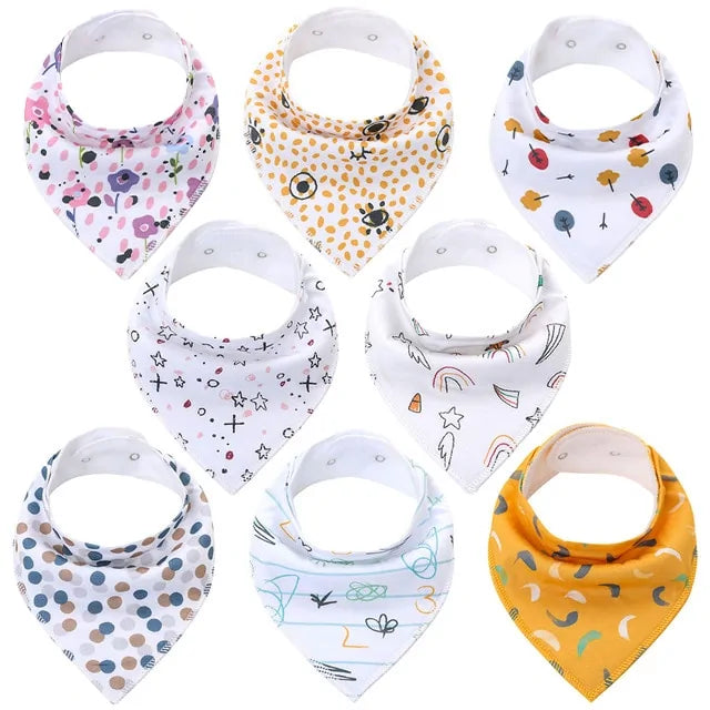 100% Cotton Soft Baby Bibs Everyday Non-Essentials