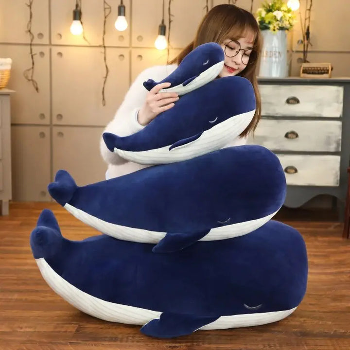 Soft Little Blue Whale Plush Toys Little Steps Baby Boutique