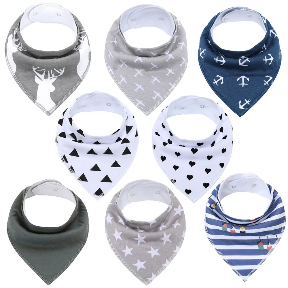 100% Cotton Soft Baby Bibs Everyday Non-Essentials