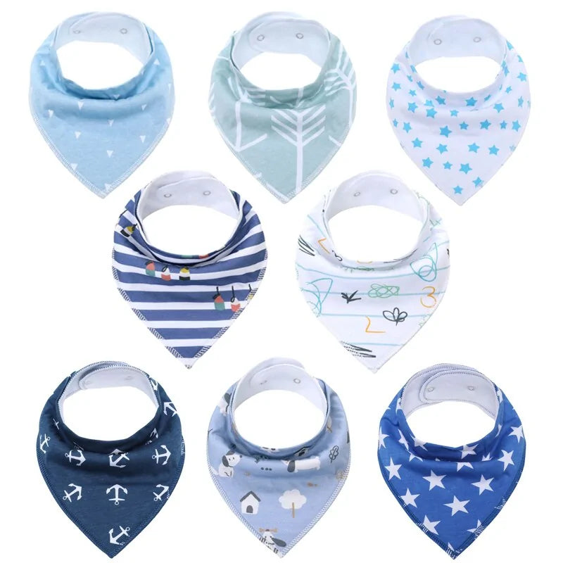 100% Cotton Soft Baby Bibs Everyday Non-Essentials