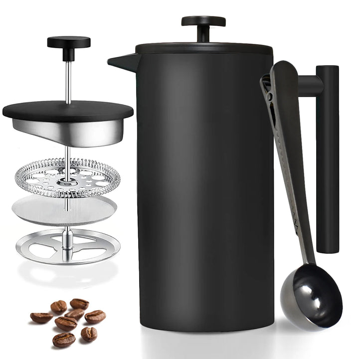 French Coffee Press - Stainless Steel Everyday Non-Essentials