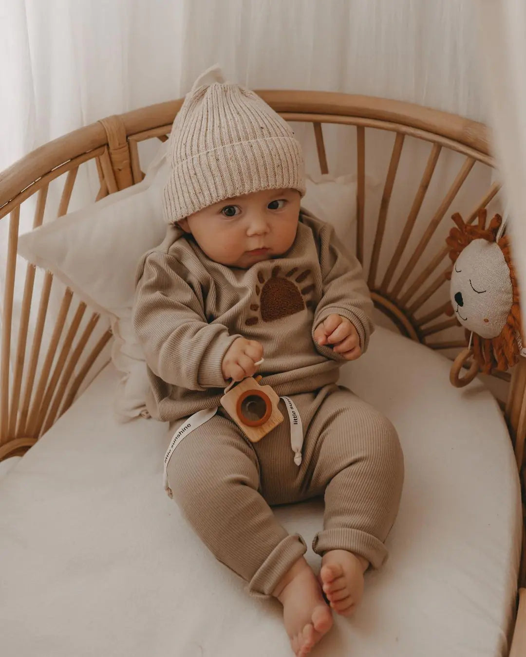 Cotton Baby Sweatsuit and Hat Little Steps Baby Boutique