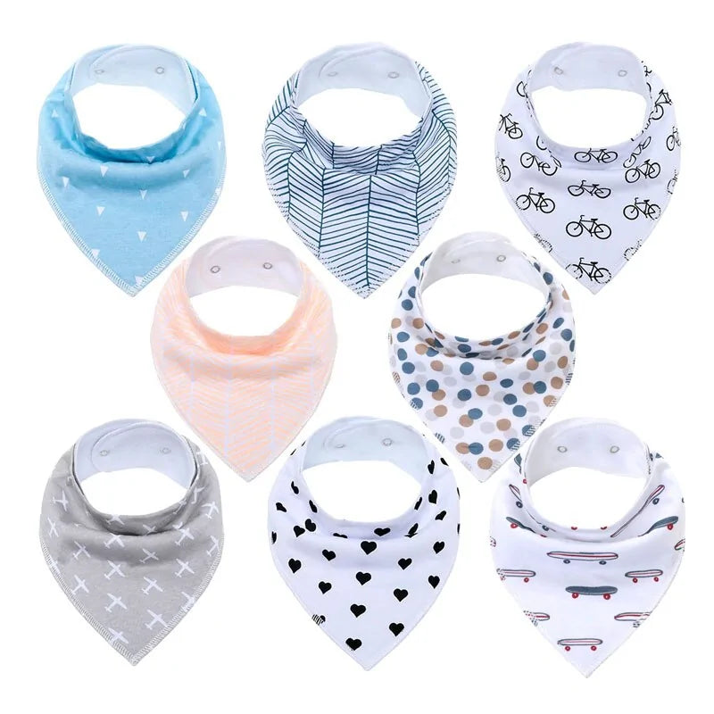 100% Cotton Soft Baby Bibs Everyday Non-Essentials