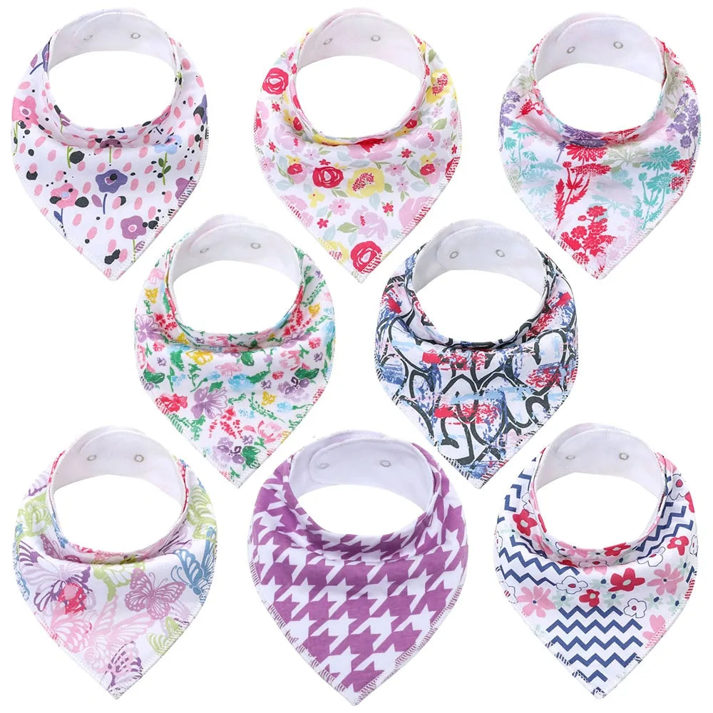 100% Cotton Soft Baby Bibs Everyday Non-Essentials