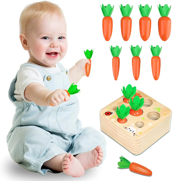 Montessori Wooden Carrot Toy Little Steps Baby Boutique